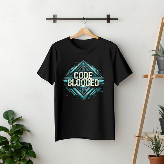 Code Blooded T-Shirt Black Unisex | Half Sleeves