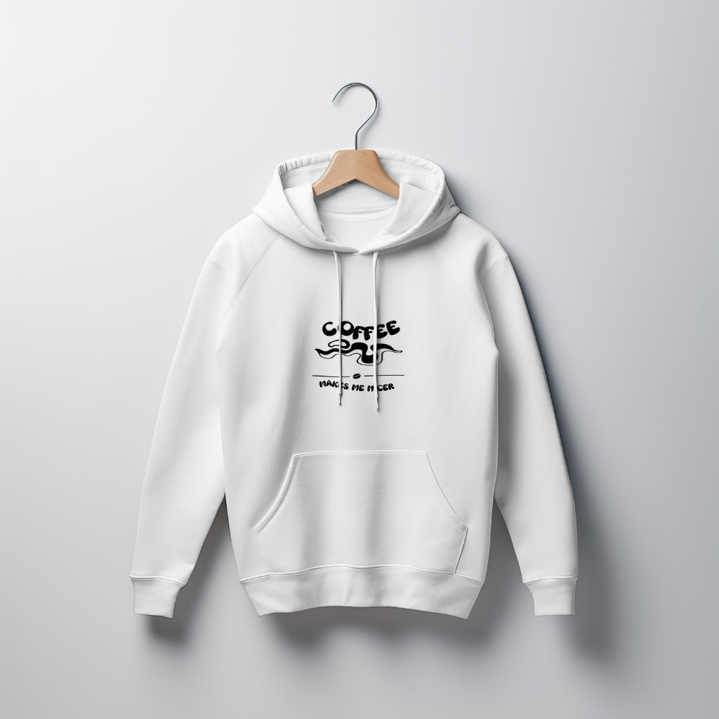 Coffee makes me nice | White Hoodie | Unisex